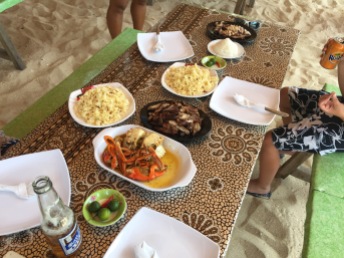 Our full spread at Puka Beach